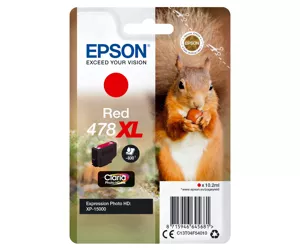 Epson Squirrel Singlepack Red 478XL Claria Photo HD Ink