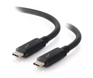 C2G 2m Thunderbolt 3 Cable (20Gbps) – Thunderbolt Cable – 4K support – Black