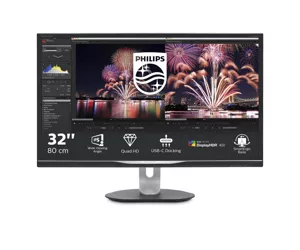 Philips P Line 328P6AUBREB/00 PC lamekuvar 80 cm (31.5") 2560 x 1440 pikslit Quad HD LED Must