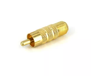 StarTech.com RCA to F Type Coaxial Adapter, M/F