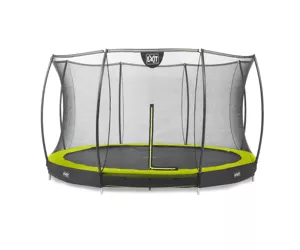 EXIT Silhouette ground trampoline ø366cm with safety net - green