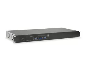 LevelOne 26-Port Fast Ethernet PoE Switch, 24 PoE Outputs, 2 x Gigabit SFP, 500W