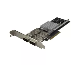 StarTech.com Dual Port 40G QSFP+ Network Card - Intel XL710 Open QSFP+ Converged Adapter - PCIe 40 Gigabit Ethernet Server NIC - 40GbE Fiber Optic LAN Card - Dell PowerEdge HPE ProLiant