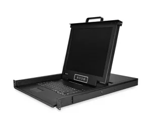 StarTech.com 8 Port Rackmount KVM Console w/ 6ft Cables - Integrated KVM Switch w/ 17" LCD Monitor - Fully Featured 1U LCD KVM Drawer- OSD KVM - Durable 50,000 MTBF - USB + VGA Support