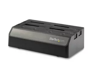 StarTech.com 4-Bay USB 3.1 to SATA Hard Drive Docking Station, 10Gbps USB Hard Drive Dock, External 2.5/3.5" SSD/HDD, SATA I/II/III, Docking Station, Hot-Swap Hard Drive Bay, Top-Loading