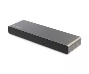 StarTech.com Thunderbolt 3 Dock - Dual 4K 60Hz Monitor TB3 Laptop Docking Station with DisplayPort, HDMI & 1080p VGA - 85W Power Delivery & Charging - 2x USB-A, Ethernet - Mac & Windows