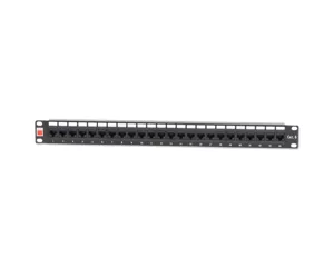 Lindy 19" CAT6 1U 24 Port RJ-45 Patch Panel, Unshielded,