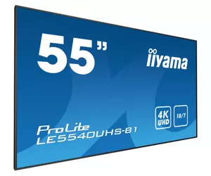 iiyama LE5540UHS-B1 Digital signage display 138.7 cm (54.6') LED 350 cd/m² 4K Ultra HD Black Android 18/7