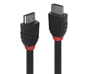 Lindy 0.5m High Speed HDMI Cable, Black Line
