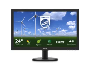 Philips S Line 243S5LDAB/00 LED display 59,9 cm (23.6") 1920 x 1080 pikslit Full HD Must