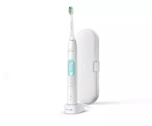 Philips 5100 series HX6857/28 electric toothbrush Adult Sonic toothbrush Mint colour, White