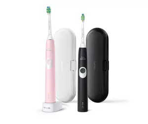 Philips 4300 series ProtectiveClean 4300 HX6800/35 2-pack sonic electric toothbrushes with cases