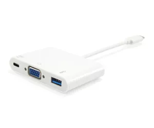 Equip 133462 knyginių kompiuterių dokas / jungčių replikatorius USB 3.2 Gen 1 (3.1 Gen 1) Type-C Balta