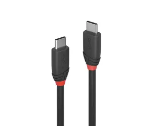 Lindy 1.5m USB 3.2 Type C Cable 3A, Black Line