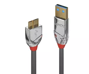 Lindy 1m USB 3.0 Type A to Micro-B Cable, Cromo Line