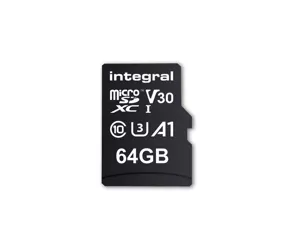 Integral 64GB PREMIUM HIGH SPEED MICROSDHC/XC V30 UHS-I U3