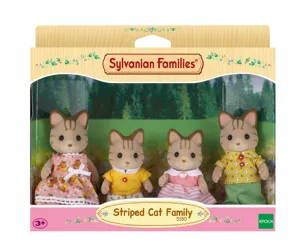 Sylvanian Families Striped Cat Family