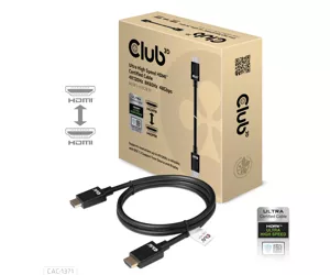 CLUB3D Ultra High Speed HDMI 4K120Hz, 8K60Hz Certified Cable 48Gbps M/M 1 m/3.28 ft