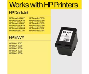 HP 304 2-pack Black/Tri-color Original Ink Cartridges