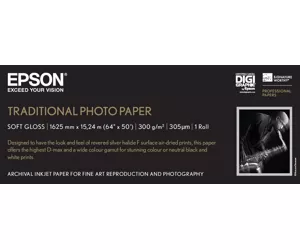 Epson Traditional Photo Paper, 64"x 15m