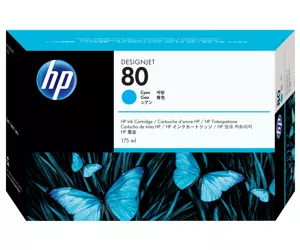 HP 80 175-ml Cyan DesignJet Ink Cartridge