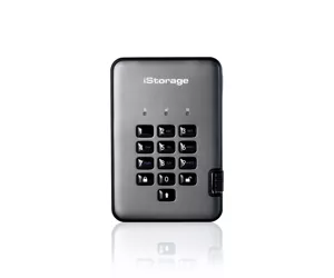 iStorage diskAshur PRO2 256-bit 512GB USB 3.1 FIPS Level 3 certified, secure encrypted solid-state drive IS-DAP2-256-SSD-512-C-X
