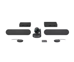 Logitech Rally Plus Videokonferenzsystem 16 Person(en) Eingebauter Ethernet-Anschluss Gruppen-Videokonferenzsystem