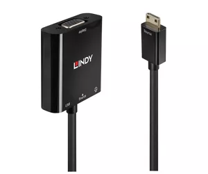 Lindy Mini HDMI C to VGA & Audio Converter