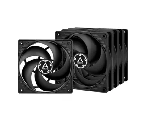 ARCTIC P12 PWM PST Value Pack (Schwarz/Schwarz) 120 mm PWM PST Lüfter optimiert für statischen Druck