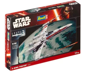 Revell Modellbausatz Star Wars X-Wing Fighter im Maßstab 1:112, Level 3, originalgetreue Nachbildung mit vielen Details, einfaches Kleben und Bemalen, 03601