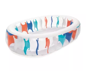 Bestway Inflatable Elliptic Family Pool 2.29m x 1.52m x 51cm - blue