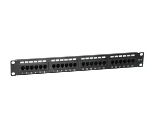 Equip 24-Port Cat.5e Unshielded Patch Panel, Black