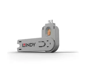 Lindy USB Type A Port Blocker Key, orange