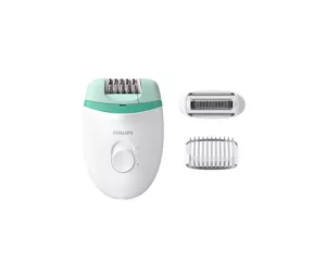Philips Satinelle Essential kājām + 2 uzgaļi Kompaktais epilators ar vadu