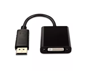 V7 Black Video Adapter DisplayPort Male to DVI-I Female Active