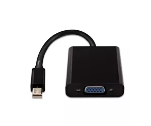 V7 Black Video Adapter Mini DisplayPort Male to VGA Female