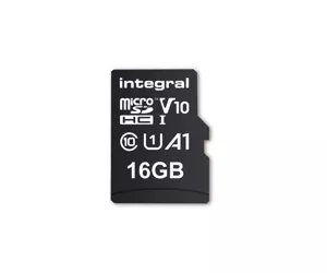 Integral 16GB HIGH SPEED MICROSDHC/XC V10 UHS-I U1