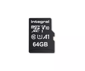 Integral 64GB MICRO SD CARD MICROSDXC UHS-1 U1 CL10 V10 A1 UP TO 100MBS READ