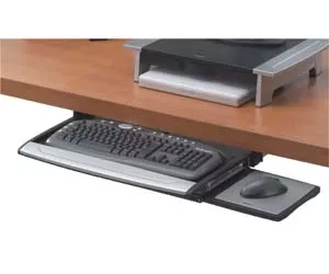 Fellowes Deluxe Keyboard Drawer w/Soft touch Wrist Rest