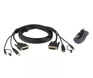 ATEN DVI-D Dual Link Secure KVM; 3M USB DVI-D Dual Link