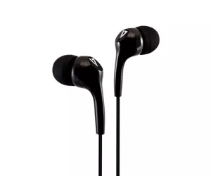 V7 Stereo Earbuds , Lightweight, In-Ear Noise Isolating, 3.5 mm, Black