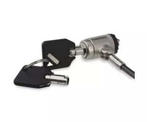 StarTech.com 6ft Laptop Cable Lock with Keys - Keyed Security for K-Slot Devices - Anti-Theft Steel Lock