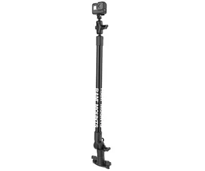 RAM Mounts Tough-Pole Camera Mount with Single Pipe & Dual Track Base