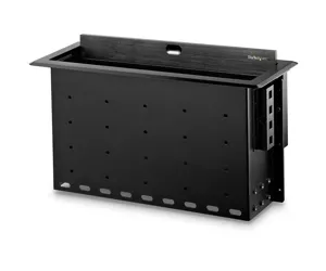 StarTech.com Dual-Module Conference Table Connectivity Box with Cable Organizer
