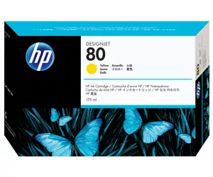 HP 80 175-ml Yellow DesignJet Ink Cartridge