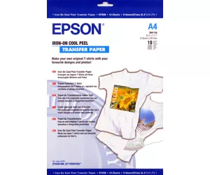 Epson Iron-on-transfer Paper, DIN A4, 124g/m², 10 Sheets