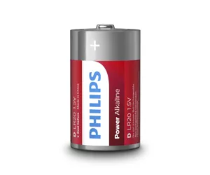 Philips Power Alkaline baterija LR20P2B/10