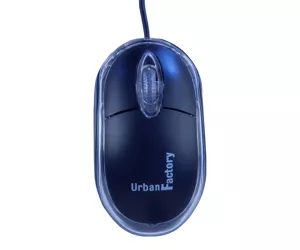 Urban Factory Cristal Mouse Optical USB 2.0, 800dpi, Internal Light, Black