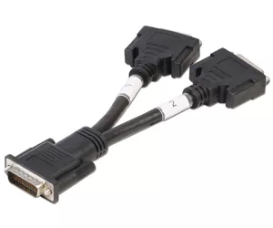 Lindy DMS 59 Male to 2 x DVI-I Female Splitter Cable