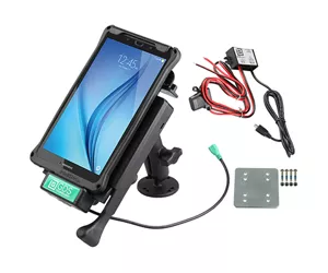 RAM Mounts GDS Locking Vehicle Dock for Samsung Tab E 8.0 Dash Mount Bundle
